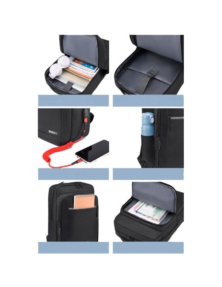 Mochila PC portátil 15-16 pulgadas Cool Porto negra