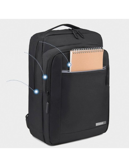Mochila PC portátil 15-16 pulgadas Cool Porto negra