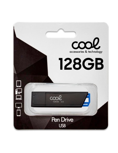 Pen Drive llavero USB 3.0 128 GB Cool Lancer azul