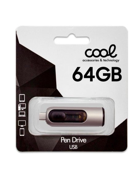 Pen Drive llavero USB 3.0 64 GB Cool tipo C / USB (2 en 1)