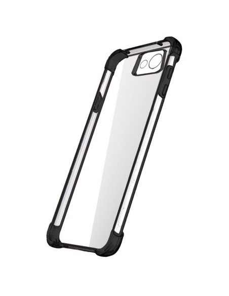 Carcasa TPU transparente iPhone 16e Electro negra
