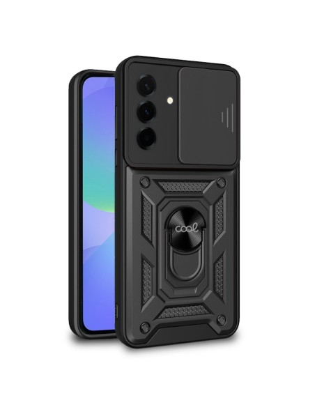 Carcasa reforzada cama TPU Samsung A366 Galaxy A36 5G anilla negra