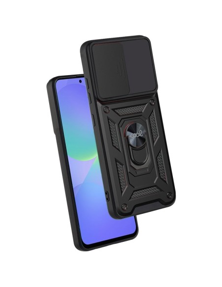 Carcasa reforzada cama TPU Samsung A366 Galaxy A36 5G anilla negra