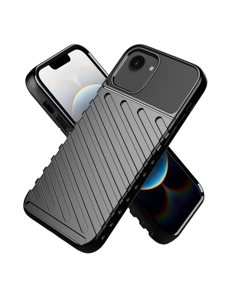 Carcasa TPU reforzada iPhone 16e armadura negra