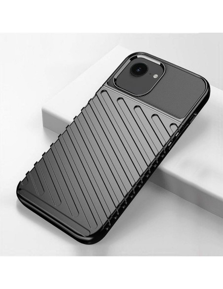 Carcasa TPU reforzada iPhone 16e armadura negra