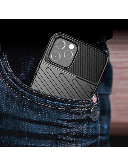 Carcasa TPU reforzada iPhone 16e armadura negra