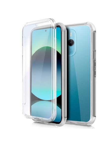 Funda gel TPU 3D Xiaomi Redmi Note 14 transparente (Frontal + trasera)
