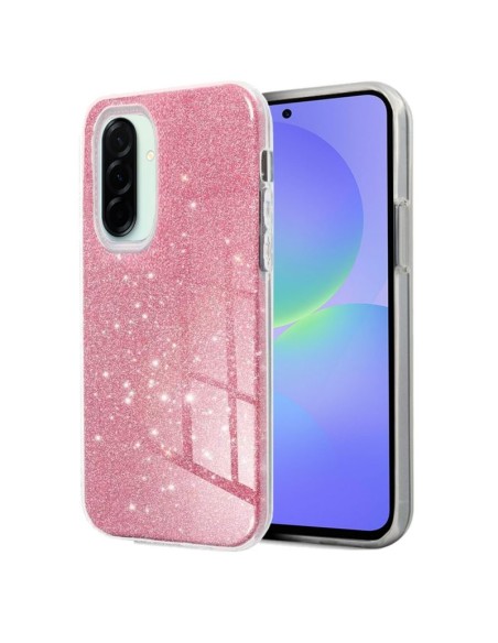Carcasa TPU Samsung A366 Galaxy A36 5G purpurina rosa