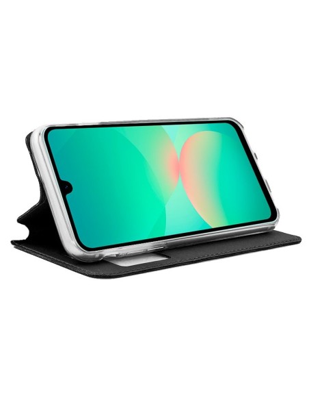 Funda libro soporte TPU Samsung A266 Galaxy A26 5G negra