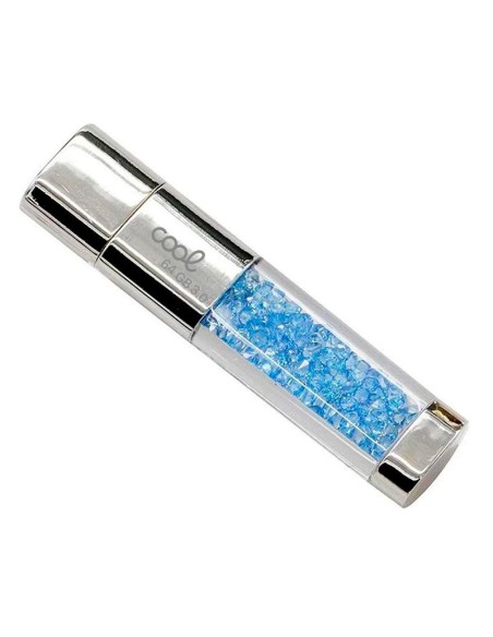 Pen Drive llavero USB 3.0 64 GB Cool Crystal celeste