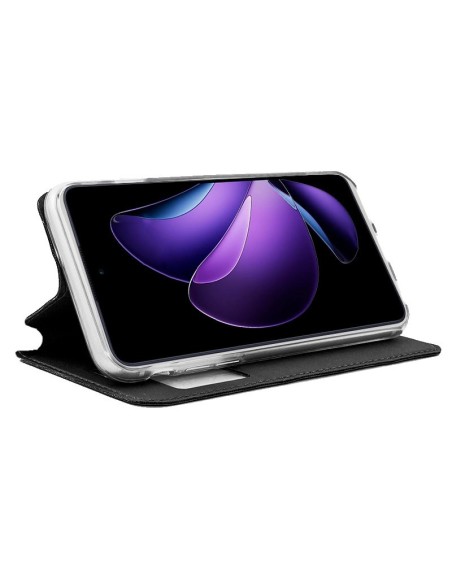 Funda libro soporte TPU Oppo Reno 13 F 5G / 13 FS 5G negra