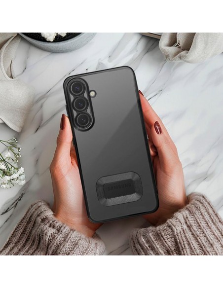 Carcasa TPU transparente Xiaomi Redmi Note 14 5G borde metalizado negro