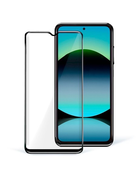 Protector pantalla vidrio templado Xiaomi Redmi Note 14 negro (Pegado total 3D)