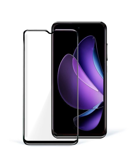 Protector pantalla vidrio templado Oppo Reno 13 F 5G / 13 FS 5G negro (Pegado total 3D)