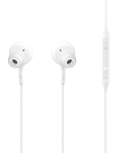 Auriculares tipo C originales Samsung AKG EO-IC100 blancos sueltos (Bulk)