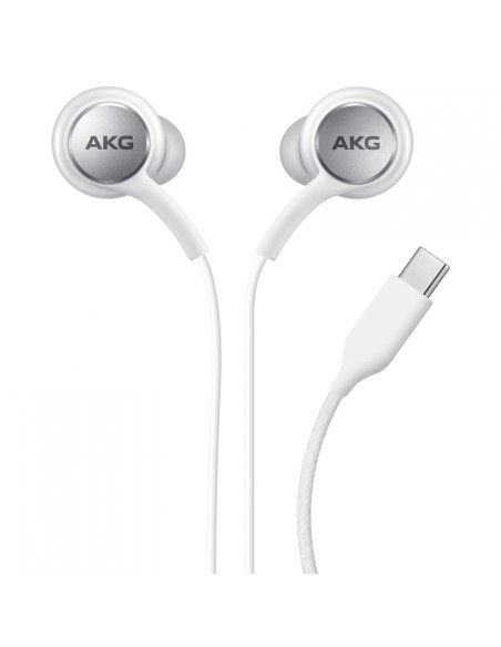 Auriculares tipo C originales Samsung AKG EO-IC100 blancos sueltos (Bulk)