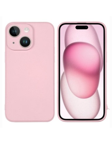 Funda gel TPU iPhone 15 rosa