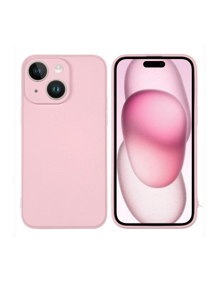 Funda gel TPU iPhone 15 rosa