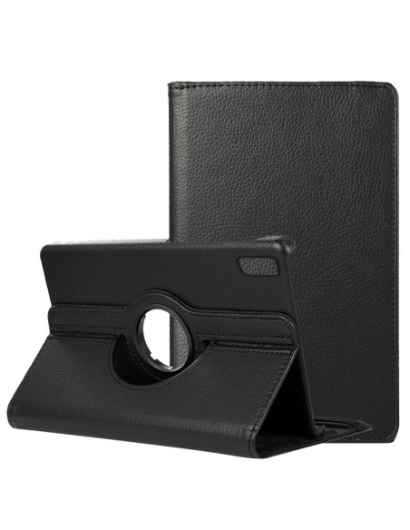 Funda soporte giratorio Lenovo Tab Plus 11.5 pulgadas polipiel negra