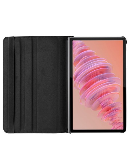 Funda soporte giratorio Lenovo Tab Plus 11.5 pulgadas polipiel negra