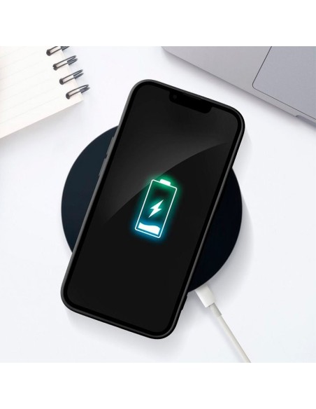 Carcasa TPU tarjetero iPhone 15 Pro negra