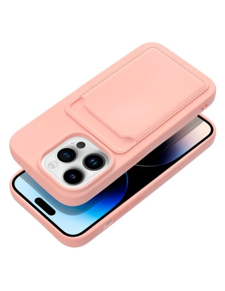 Carcasa TPU tarjetero iPhone 16 Pro Max rosa