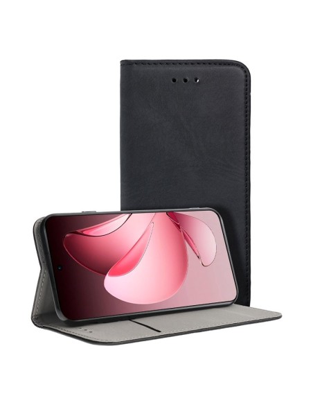 Funda libro soporte TPU Oppo Reno 13 Pro 5G negra