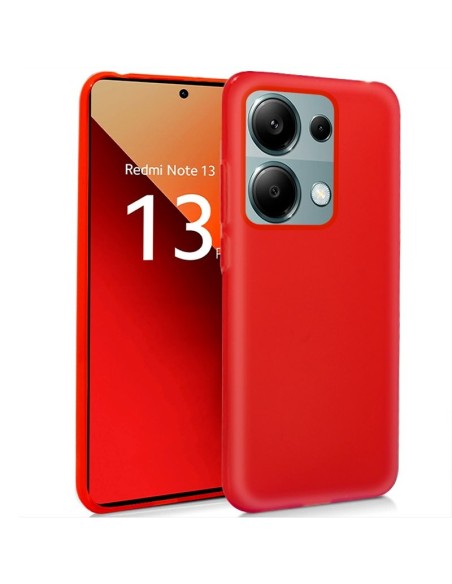Funda gel TPU Xiaomi Redmi Note 13 Pro / Note 14S / Poco M6 Pro roja
