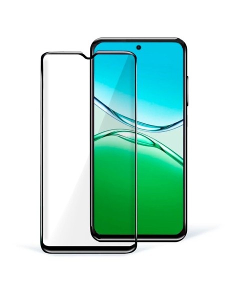 Protector pantalla vidrio templado Oppo A5 Pro / A5 Pro 5G negro (Pegado total 3D)
