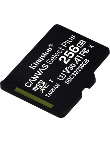 Tarjeta memoria microSD 256 GB Kingston Canvas Select Plus (Clase 10)