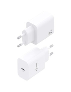 Cargador red universal toma USB tipo C Aisens (20W) GaN blanco 2