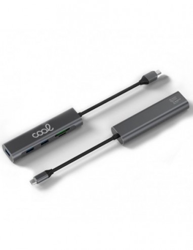 Hub USB tipo C universal 4 en 1 (3 x USB A 3.0 + 1 USB C)