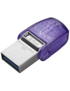 Pendrive 64GB USB 3.2 dual tipo C DataTraveler microDuo 3C morado