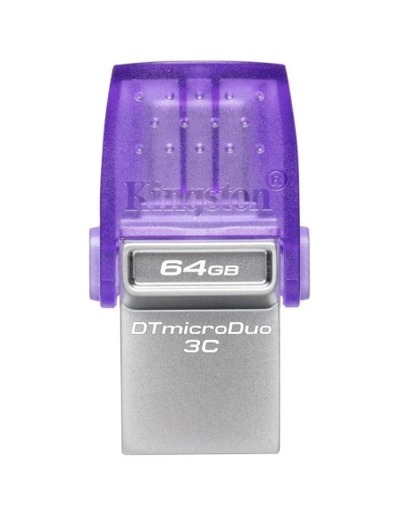 Pendrive 64GB USB 3.2 dual tipo C DataTraveler microDuo 3C morado
