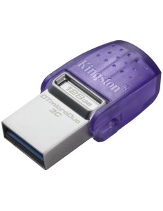 Pendrive 128GB USB 3.2 dual tipo C DataTraveler microDuo 3C morado
