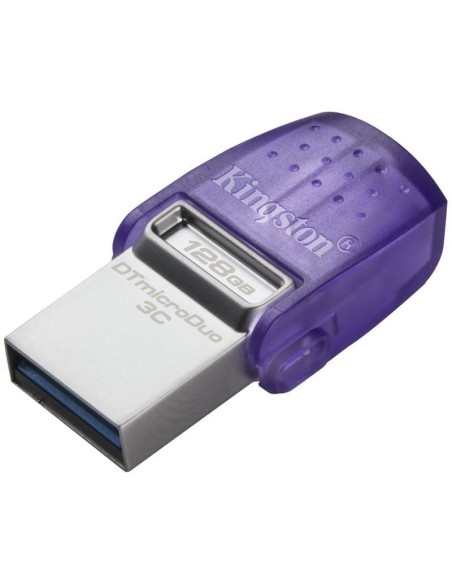 Pendrive 128GB USB 3.2 dual tipo C DataTraveler microDuo 3C morado