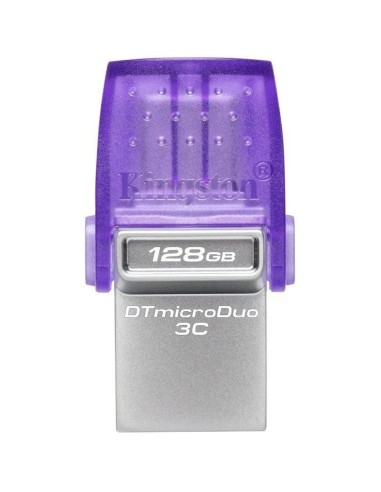 Pendrive 128GB USB 3.2 dual tipo C DataTraveler microDuo 3C morado