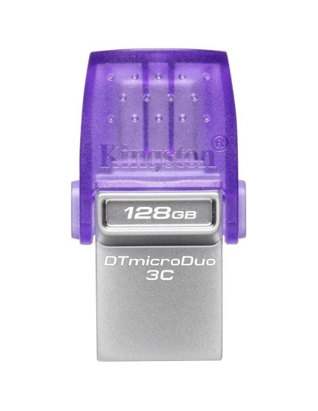 Pendrive 128GB USB 3.2 dual tipo C DataTraveler microDuo 3C morado