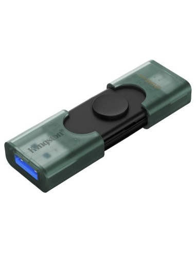 Pendrive 256 GB USB 3.2 dual tipos A y C DataTraveler DUO verde