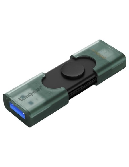 Pendrive 256 GB USB 3.2 dual tipos A y C DataTraveler DUO verde