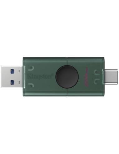 Pendrive 256 GB USB 3.2 dual tipos A y C DataTraveler DUO verde
