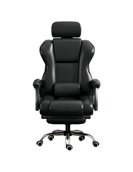 Sillón oficina Premium con reposapiés COOL Board negro