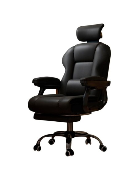 Sillón oficina Premium con reposapiés COOL Board negro