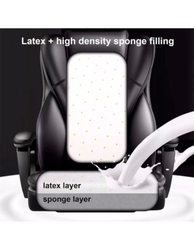 Sillón oficina Premium con reposapiés...