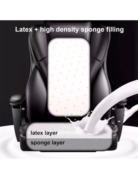 Sillón oficina Premium con reposapiés COOL Board negro