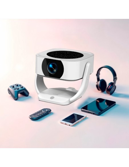 Proyector compacto 3500 lúmenes COOL Onix con altavoz integrado + HDMI / USB + Wifi Mirror blanco