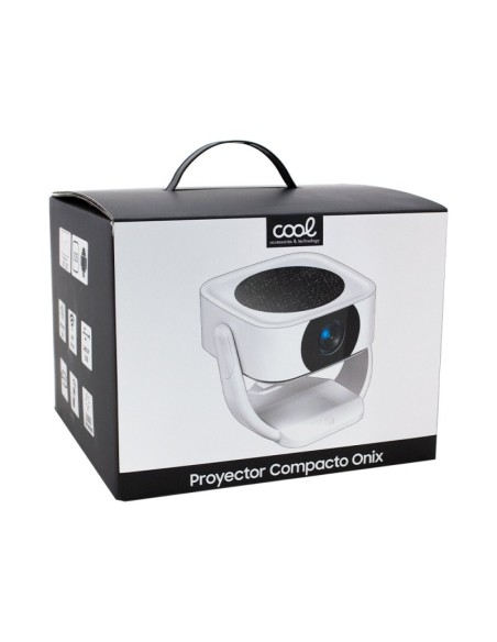 Proyector compacto 3500 lúmenes COOL Onix con altavoz integrado + HDMI / USB + Wifi Mirror blanco