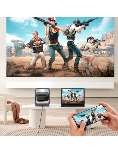 Proyector compacto 3500 lúmenes COOL Onix con altavoz integrado + HDMI / USB + Wifi Mirror gris