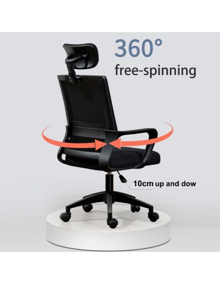 Sillón regulable oficina COOL Basic negro