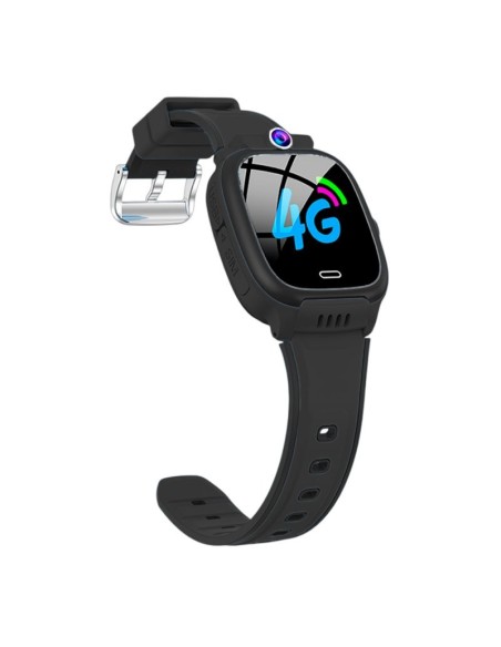 Smartwatch COOL Kids 4G GPS silicona Negro (Localización, videollamadas, SIM)